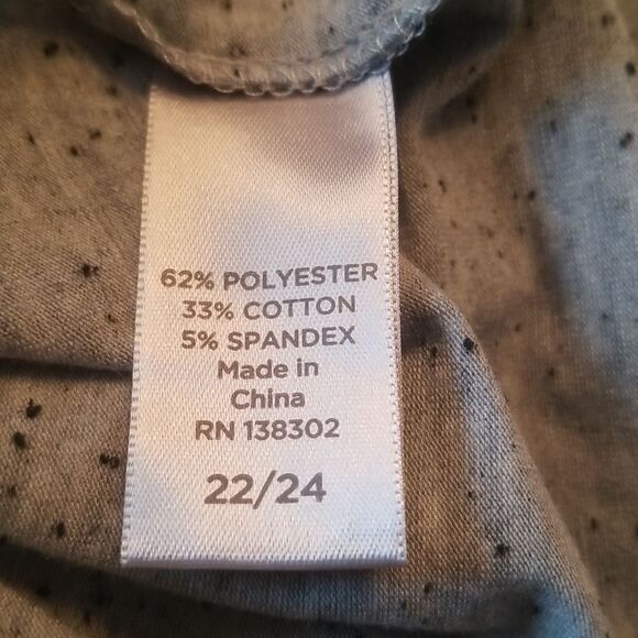 Avenue Summer T Speckled Gray EUC SZ 22/24 (3X) - Picture 6 of 7
